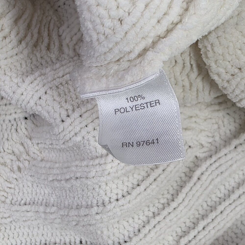 J JILL Sweater Womens M Ivory White Chenille Pullover Textured Knit Tunic Office - Picture 11 of 12